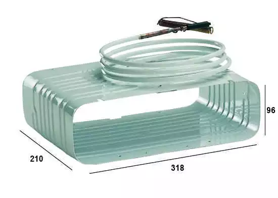 Evaporateur à caisson 130L S3 raccords rapides 318x210x96mm