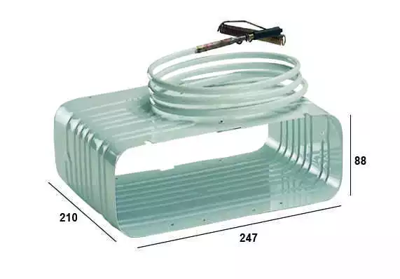 Evaporateur à caisson S8 raccords rapides 247x210x88mm