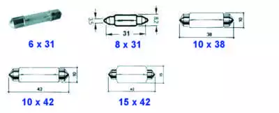 NAVETTE 24V 3W 8 X 31mm