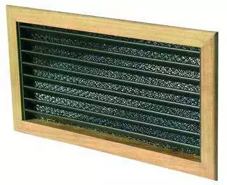 Grille de reprise en teck 40x20cm pour climatisation 9KBTU