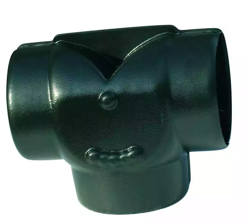 Dérivation gaine ventilation en T entrée 102mm sortie 102mm