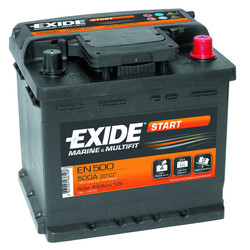 Batterie Exide START 12V 50A dimensions 210 x 175 x 190 mm