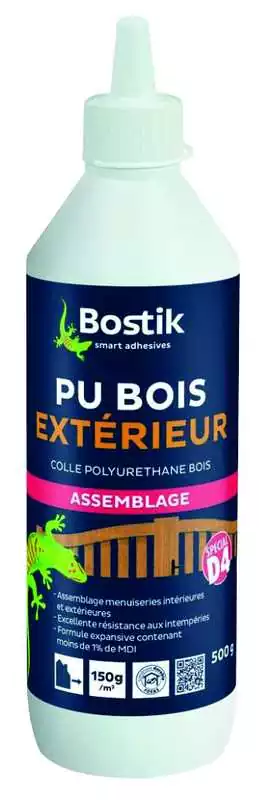Colle Polyuréthane liquide 250Gr assemblage et aboutage bois Extérieur