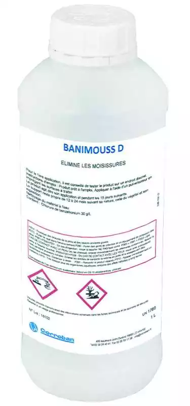 Anti moisissures bio 1L Élimine les moisissures tout support gelcoat bois skaï
