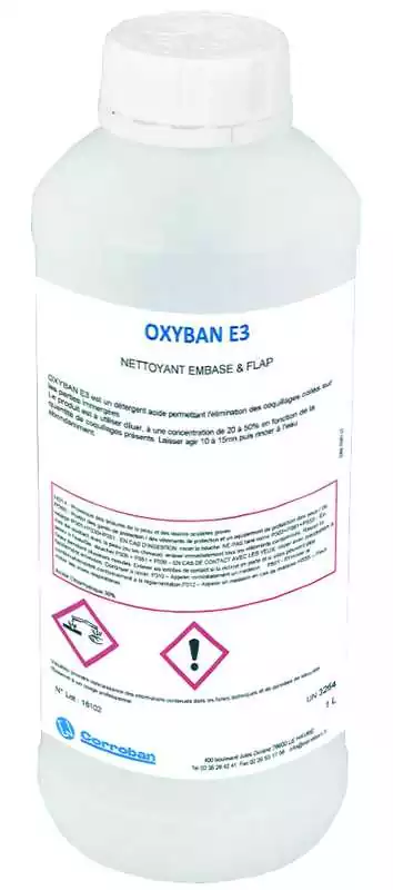 Nettoyant Embase et flaps 1L élimine les coquillages et matières calcaires