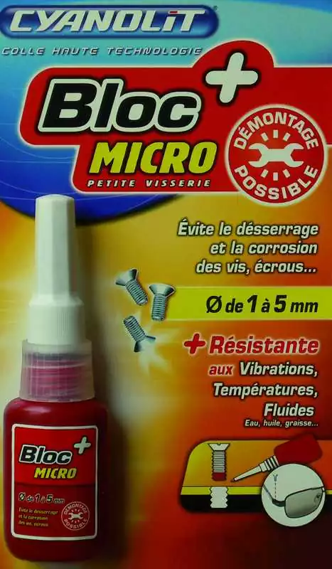Résine Blocage frein filet Bloc micro plus 10ml