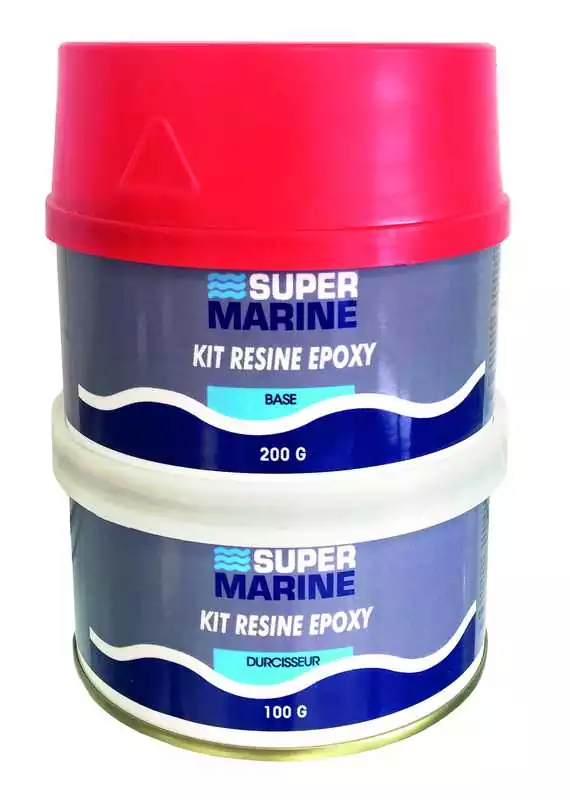Kit résine et durcisseur 300grs stratifier les planches à voile et bois