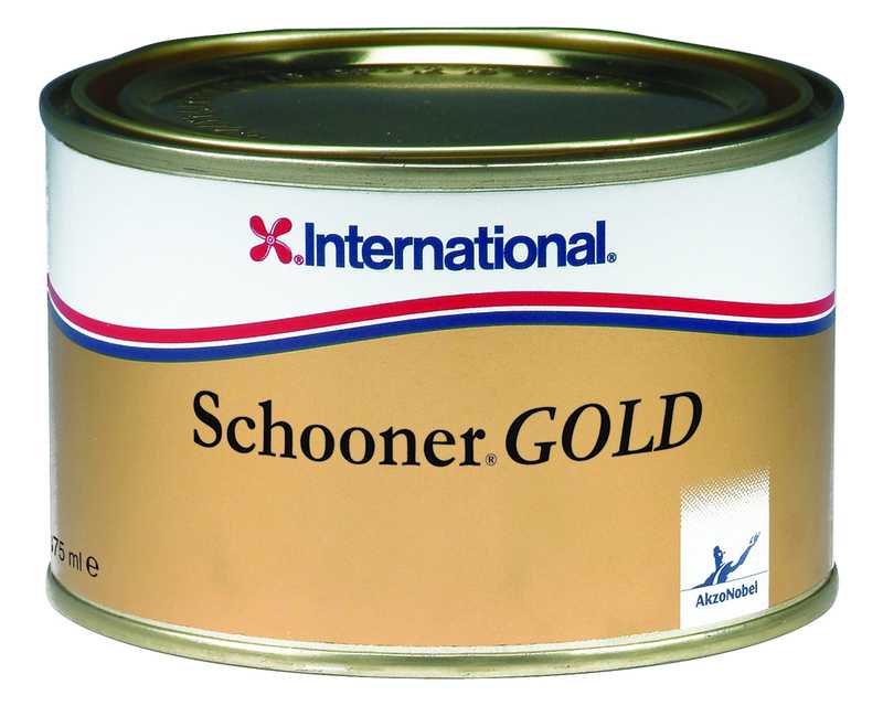 Vernis Schooner Gold Brillant filtres U.V 375ml mono-composant ambrée séchage 2 heures