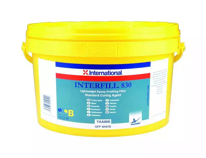 Interfill 830 bi-composant Standard 2.5L Solution B coque en acier aluminium et composite