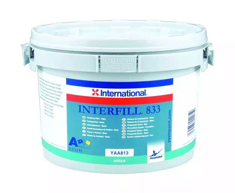 Interfill 833 bi-composant Enduit 2.5L Solution A enduit de finition facilement ponçable