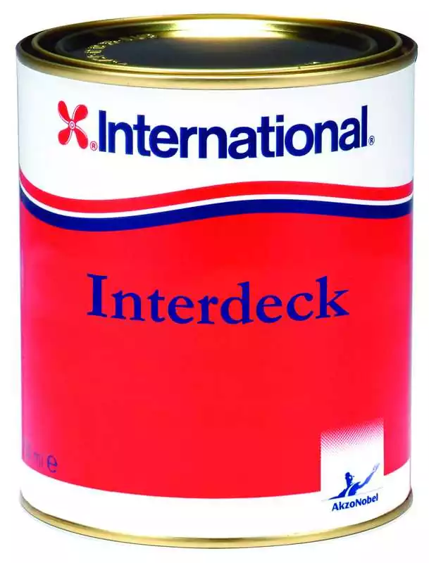 Interdeck Blanc 001 750ml antidérapant pour ponts résine polyuréthanne dure