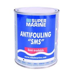 Antifouling semi érodable Blanc 2.5L coques acier bois polyester et aluminium