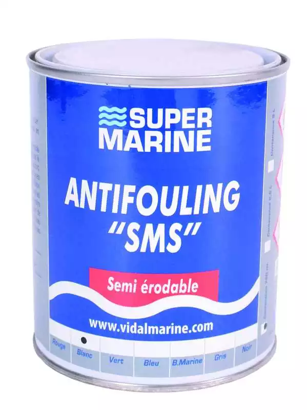 Antifouling semi érodable Noir 5L coques acier bois et polyester