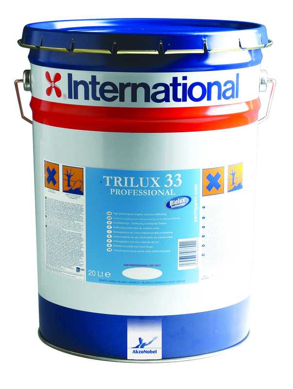 Antifouling Trilux 33 semi-érodable Blanc 5L tous types de coques alu inclus