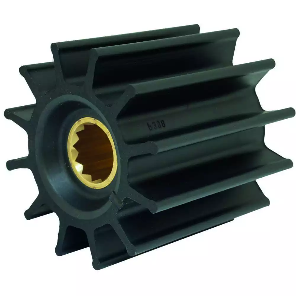 Turbine néoprene YANMAR 12mm axe à goupille fendue 6 pales diamètre 51mm