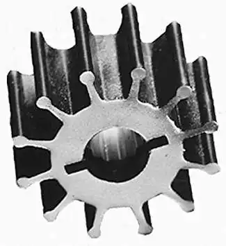 Turbine Caoutchouc Yanmar Modèle 6LY-VTE/STE 10 pâles diamètre 65mm Turbine Caoutchouc Yanmar Modèle 6LY-VTE/STE 10 pâles diamètre 65mm