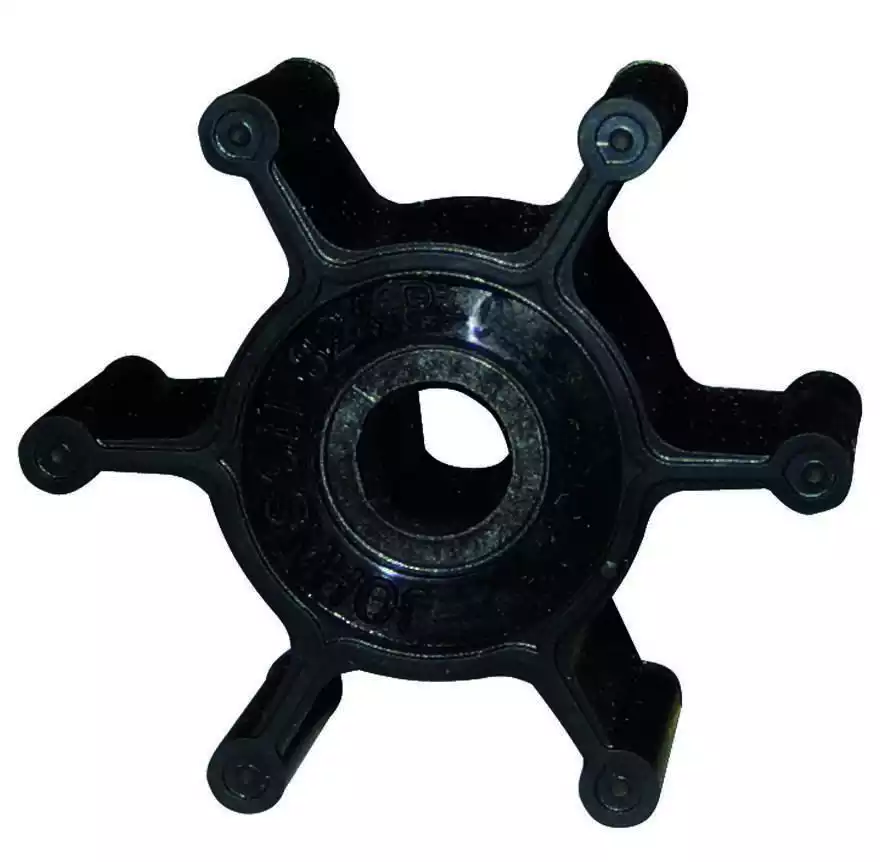 Turbine Nitrile 8mm axe méplat 6 pales diamètre 51mm
