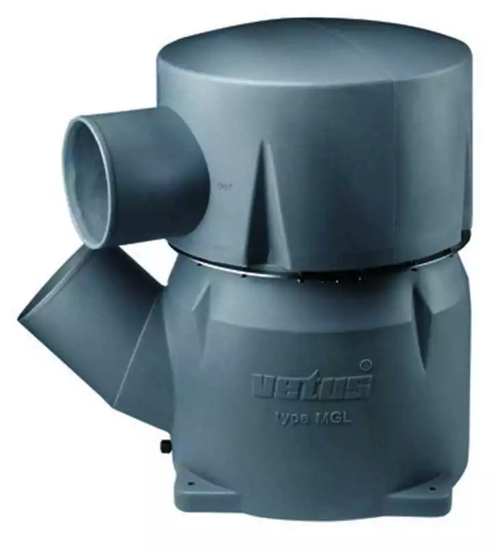 Waterlock plastique TYPE MGS Entrée 152mm à 45 degrés Sortie diamètre 152mm