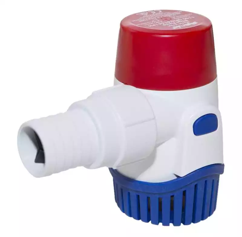 Pompe de cale immergeable Rule 1100 69 L/min 12V Non auto sortie 25 et 29 mm