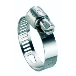 2 Colliers bande ajourée 25-40mm inox 304 Largeur 9mm