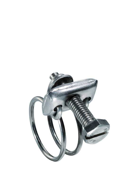 2 colliers double fil en poussant 27-31 mm inox 304