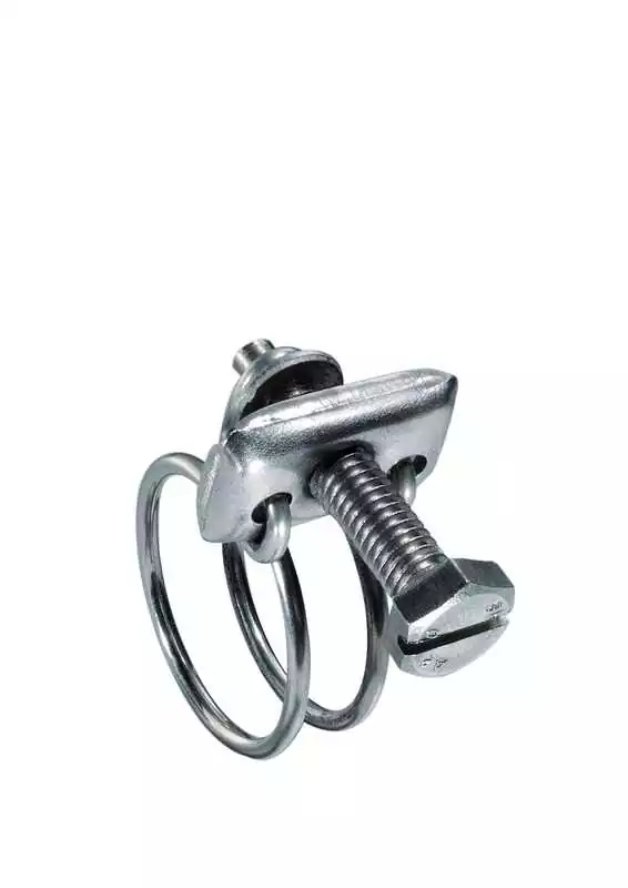 2 colliers double fil en poussant 27-31 mm inox 304