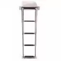 Echelle télescopique 4 marches inox rétractable Longueur dépliée 1150mm
