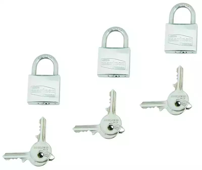 3 Cadenas marin en inox longueur 30mm diamètre anse 5mm