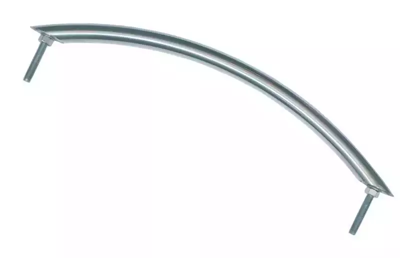 Main courante inox Diamètre 25mm Longueur 400mm fixation tige filetée 8mm
