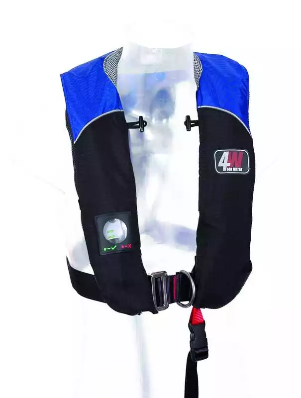 Gilet gonflable automatique 300N BLEU avec harnais