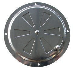 Aérateur rond grille mobile diamètre 125mm inox