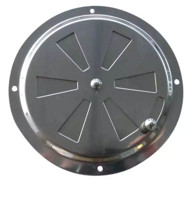Aérateur rond grille mobile diamètre 125mm inox