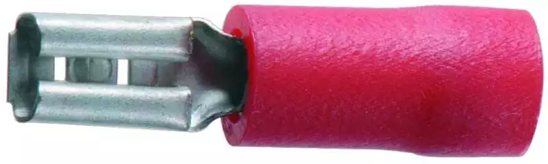 10 cosses CLIP diamètre 2,8mm radio HI-FI femelle Rouge