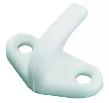 Crochet de bôme et de taud blanc à l'unité