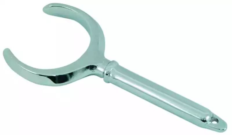 Dame de nage laiton chromé Longueur 150mm diamètre 50mm