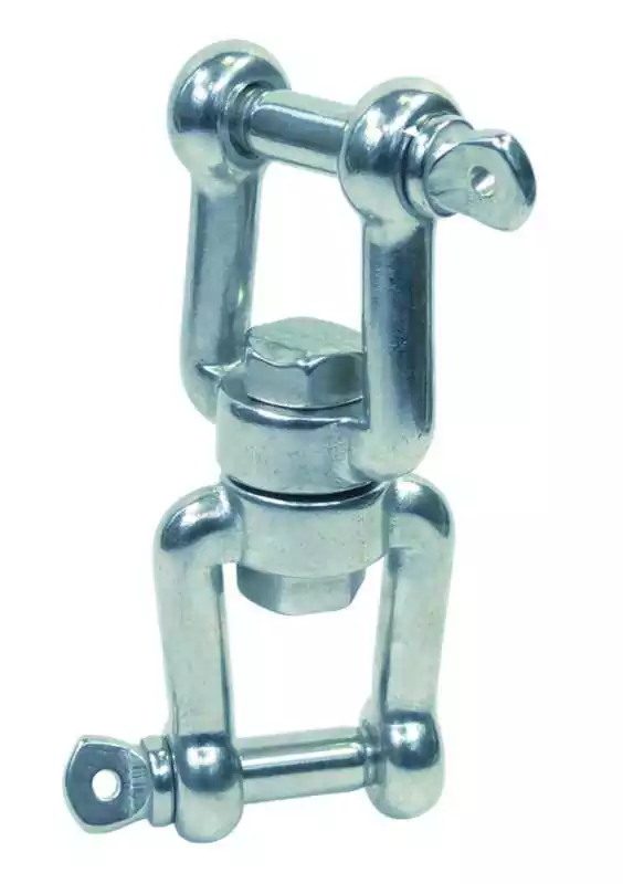 Emerillon à manille double diamètre 8mm inox 316