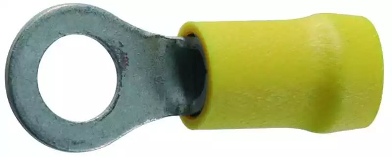 10 Cosses à oeil diamètre 4mm jaune à sertir