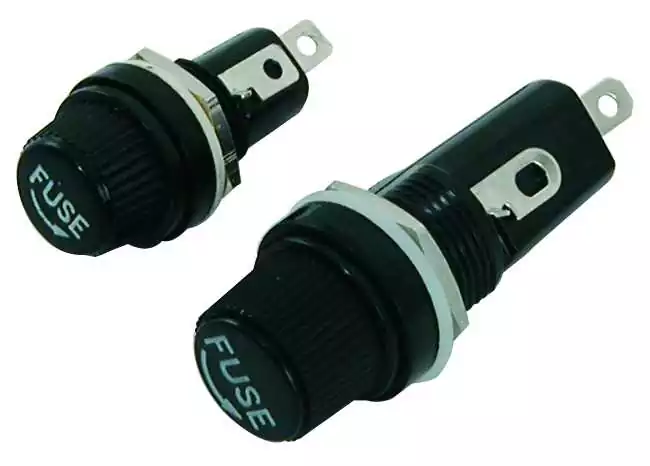 Porte fusible encastrable pour fusibles verres 6,3 x 32mm 1 a 15A en 12V