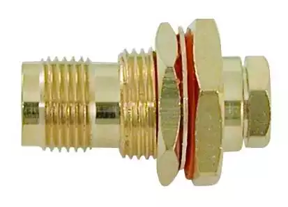 Connecteur TNC femelle plaqué or 24 carats A visser pour câble RG 58