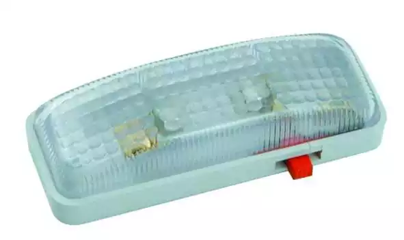 Plafonnier ABS blanc rectangulaire 5W Longueur 100mm Largeur 35mm