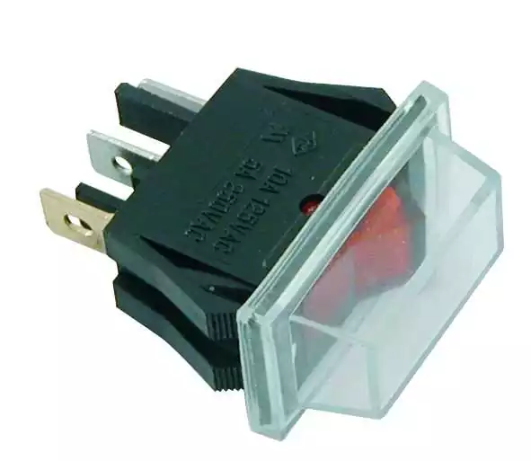Interrupteur à bascule étanche 15A 12V ON-OFF lumineux rouge