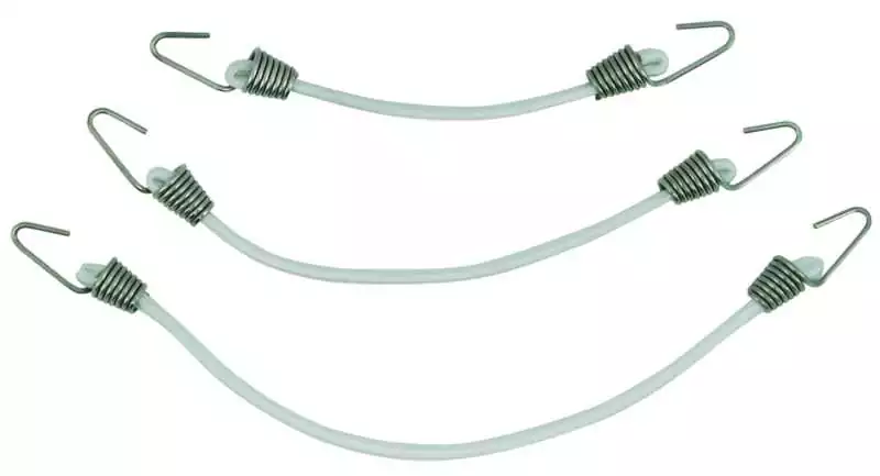 10 Mini sandow océan Tresse diamètre 4mm Crochets Inox 304 Longueur 20cm