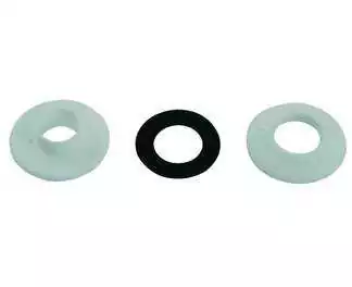10 oeillet rapide mâle + femelle + joint blanc trou 12mm exterieur 30mm