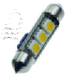 Ampoule LED 10-30V 52lm S8.5 navette diamètre 10x37mm
