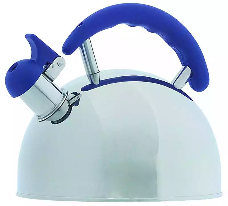 Bouilloire en inox 18/10 sifflante 2L diamètre 19,2cm hauteur 18cm