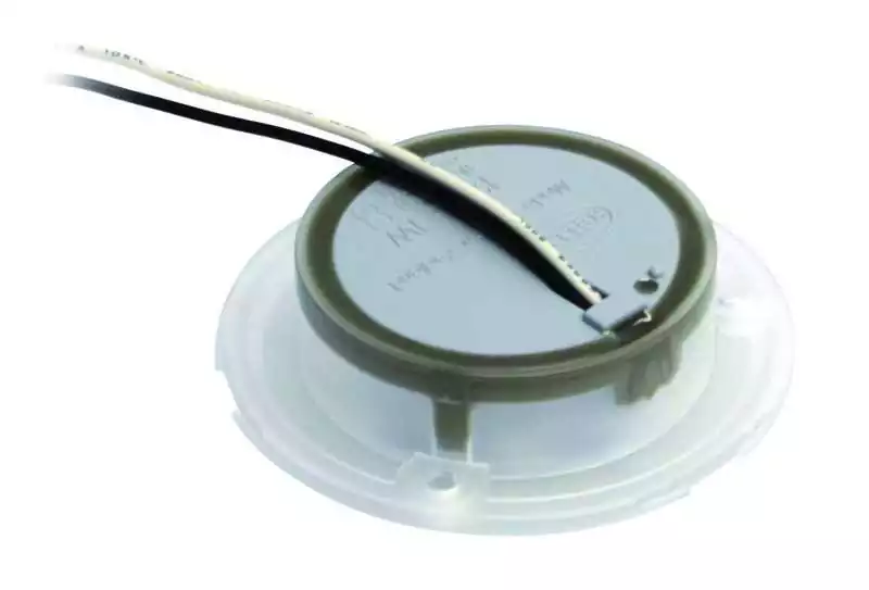 Plafonnier LED ronde courtoisie blanc 24V plastique blanc