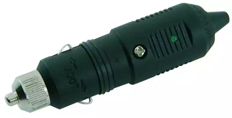 Fiche mâle allume cigare 12V universelle avec protection fusible 15A
