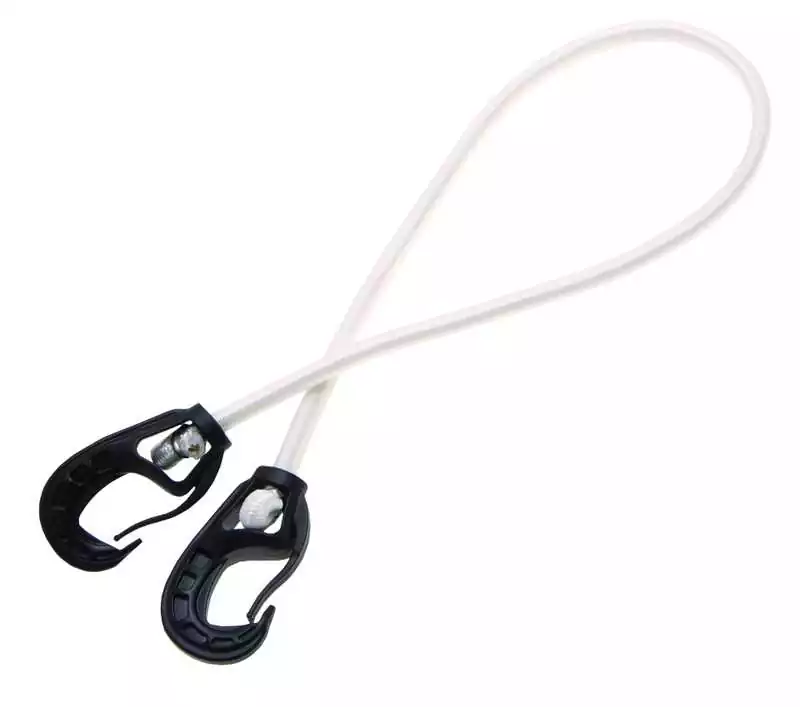 10 Sandow tresse polyester blanc 10mm plast océan Longueur 60cm 