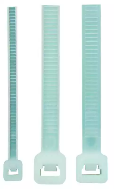 100 Attaches rapides Longueur 390mm Largeur 4,8mm Transparent