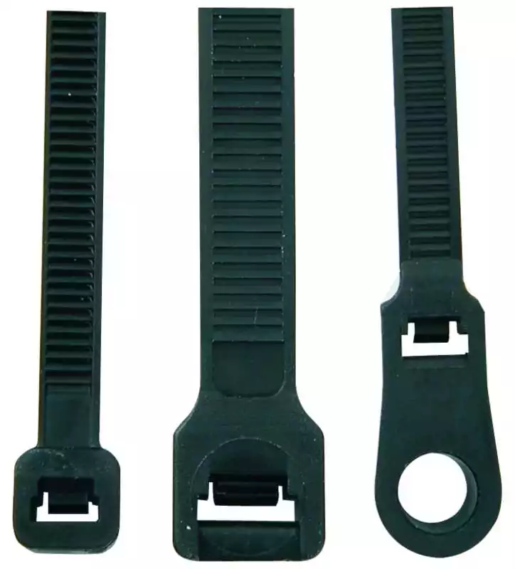 100 Attaches rapides Longueur 200mm Largeur 4,8mm Noire
